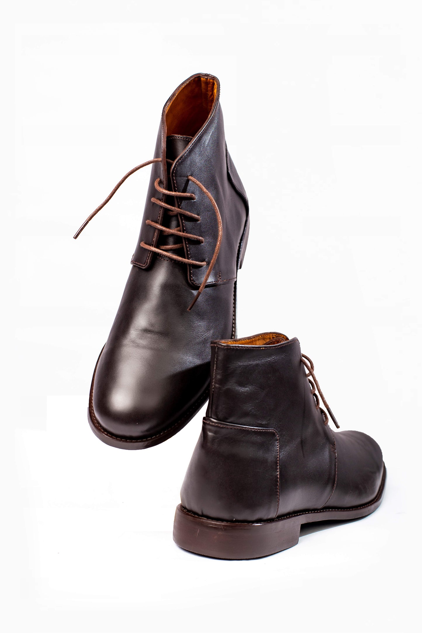 Men's Brown Leather Chukka Boots