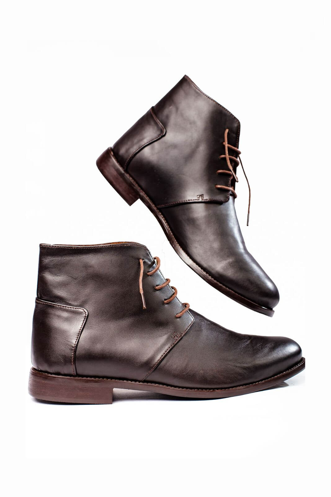 Men's Brown Leather Chukka Boots